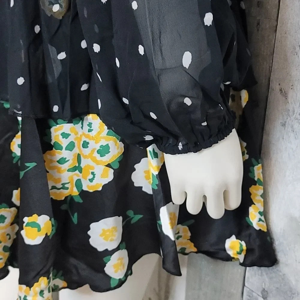 Foxiedox Anemone Smocked Mixed-Print Dress - Picture 8 of 14